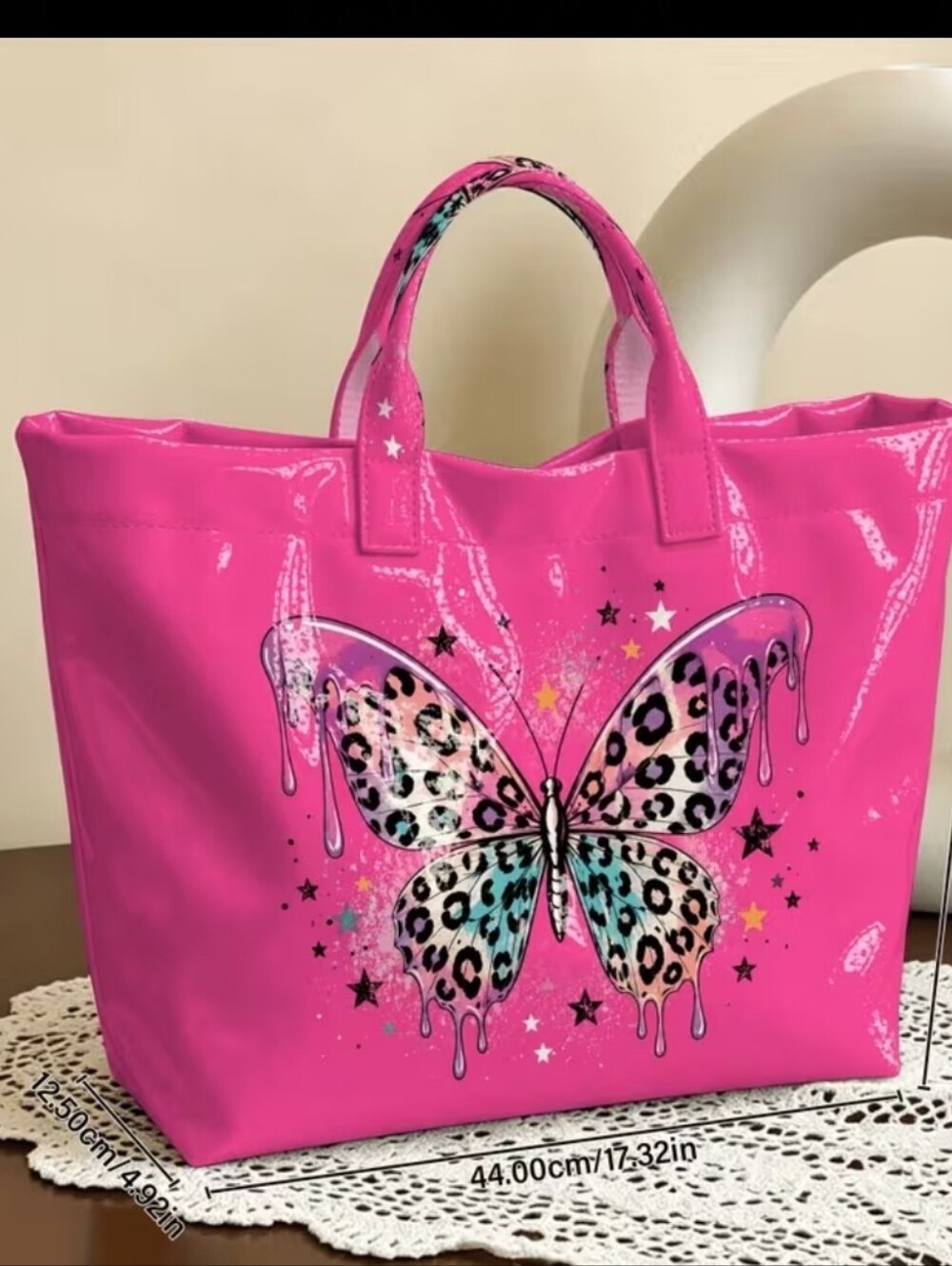Cute Butterfly Carry Tote Bag PVC - Picture 4 of 4
